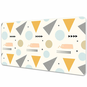 Decormat Podloga za pisalno mizo Colorful shapes 100x50 cm