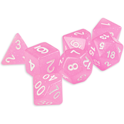 Set kockica Dice4Friends Confetti - Creamy Pink, 7 komada