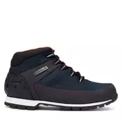 Timberland za moške. TB1A1QKA0191 Euro Sprint mornarsko modri vodoodporni čevlji srednjega kroja (45.5), Ravna stran, Čipke, Prilo
