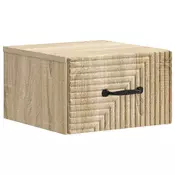 vidaXL Stenski nočni omarici s predalom Sonoma hrast 34,5 x 33 x 20 cm