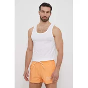 Bombažna kratka majica BOSS 3-pack moška, bela barva, 50475278