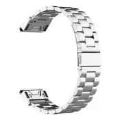 Univerzalen jekleni pas Techsuit QuickFit W010 26mm za pametne ure - srebrn