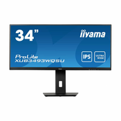 IIYAMA XUB3493WQSU-B5 86,7cm (34) UWQHD ADS-IPS LED LCD 21:9 zvočniki monitor