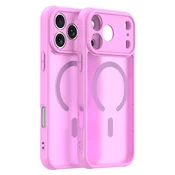 Hibridna maska HaloFrost II MagSafe za iPhone 17 Pro - pink