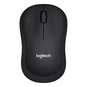 Logitech M220 Silent, optički miš, bežični, crni, USB (910-004878)