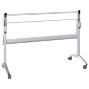 STEMA Okvir nagibne mize NY-A383. Dimenzije 155x58x72 cm. Okvir ima 4 kolesa, vključno z 2 z zavorami. Prašno lakirano v beli barvi.