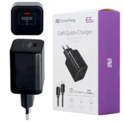 Nov stenski polnilnik MD-651mC GaN 65W USB-C QC PD + 100 cm USB-C kabel