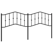 Vidaxl Kovinsko nadomestno vzglavje črno 200 cm