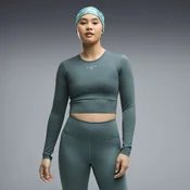 PUMA x HYROX PWRMODE Cropped Long Sleeve Tee Women, Clothing, Herb Garden, L