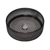 Stakleni lavabo COPEN nadgradni fi400x125mm crni