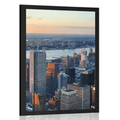 Plakat panorama New Yorka - 60x90 white
