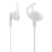 STREETZ E120 Stay-in-ear slušalice na žicu, daljinski s 1 gumbom, 3,5mm prikljucak, mikrofon, bijele