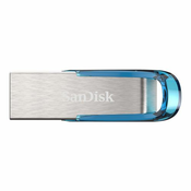 SANDISK Ultra Flair™ USB 3.0 128 GB, modrá (SDCZ73-128G-G46B)