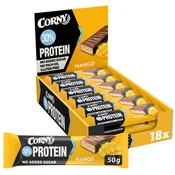 Corny Protein beljakovinska ploščica Mango 50 g karton 18 kosov