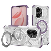 Hibridni ovitek Carbon Shield Pro za Honor 400 - purple transparent