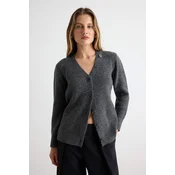 Trendyol ženski kardigan model Twoaw27Hi00071, antracit