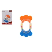 Teddies Drsalka/koščica ovalna Plastika/silikon 11cm na kartici 0m+