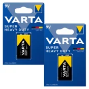 shumee Varta SHD 9V cink-ogljikova baterija senzorska ura kocka za daljinski upravljalnik x2