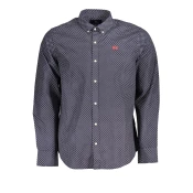 LA MARTINA MENS LONG SLEEVE SHIRT BLUE