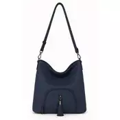 Vrečasta torbica LS COLLECTION Erik Style - modra, hobo