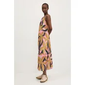 Obleka Desigual LIMOGES roza barva, 25SWVW12