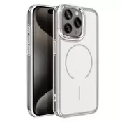 AVIZAR Ohišje MagSafe za iPhone 15 Pro hibridna ojačana zasnova, Bela, (5000188954)