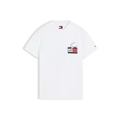 Tommy Jeans Majica jabolko / češnjevo rdeča / črna / bela