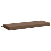 Vidaxl Blazina za klop SOEST 100% poliester Taupe 110 x 40 x 8 cm