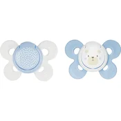 CHICCO duda Physio Comfort silikonska dečka - mačka/pike 2 kos, 0-6 m