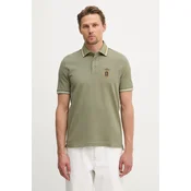 Aeronautica Militare Polo majica 261PO1914UP00403 Zelena Regular Fit