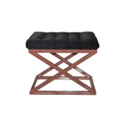 Atelier del Sofa Tabure 50x42x40cm, Bakar-Crno