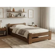 Ljubki dom Postelja Emily 80 x 200 cm hrast Posteljno dno: Brez posteljnega dna, Vzmetnica: Vzmetnica Somnia 17 cm