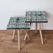 Hanah Home Set klub stočića 2Shp54, 2 komada, Šareni