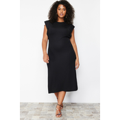 Trendyol Curve Black Midi Knitted Dress