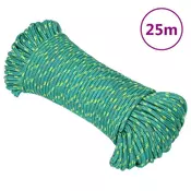 Vidaxl vidaXL Jadralna vrv, zelena, 4 mm, 25 m, polipropilen