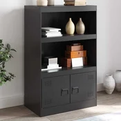 vidaXL vidaXL Komoda črna 67x39x107 cm jeklo, (21274149)