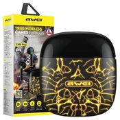 Awei AWEI BLUETOOTH 5.0 SLUŠALKE T28 PRO TWS OVITEK ZA TELEFON ČRNO, (21968778)