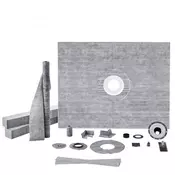 VEVOR Komplet za rob prhe JQ-4860P 1524x1219x28 mm siva