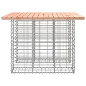 Vrtni stol, gabion dizajn, 100x102x72 cm, masivno drvo, douglas