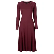Lauren Ralph Lauren BRENDY KNITFIT FLAREDRESSES Bordo