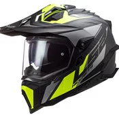 Enduro kaciga LS2 MX701 Explorer C Focus crna-siva-fluo žuta
