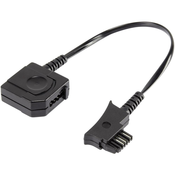 Telefonski (analogni) adapter [1x TSS-vtič - 1x TAE-N/F-vtičnica], 0.10 m, črn