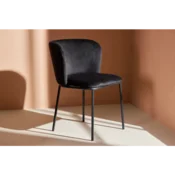 Venture Design Jedilni stol Edina 53x60x77 cm črne barve