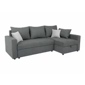Kotna garnitura Boston 581 (Enjoy New 23) Siva, Funkcija spanje, Predal, 240x138x89cm