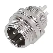 Mikrofonski konektor GX12, 3-pol M ugradni
