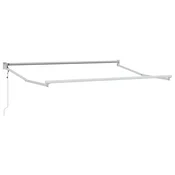 Vidaxl Električni zložljivi okvir tende Bela 2,5 x 2 m Aluminij