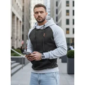 Moška črna jopa s kapuco Dstreet