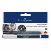 Faber Castell kreativni markeri beli/crni (Markeri sa mastilom)