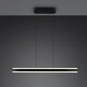 Trio Lighting LED viseča svetilka Arcola, črna, dolžina 115 cm, CCT, 2-svetilna. - Dnevna soba/jedilnica - Sodobni - Kovina