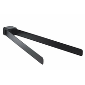Dvojni vrtljivi drog za brisačo PIRENEI, mat črn - Mat črna - 120 - Medenina - Vijaki - Gedy - PIRENEI - 46x36x359 mm - Obešalnik za brisače